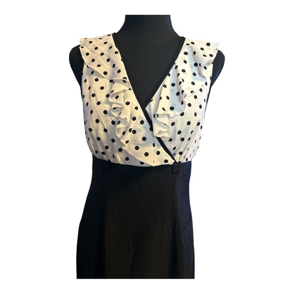 Alyx Dresses & Skirts - Alyx Women Black White Polka Dot Sleeveless Dress Size 4
